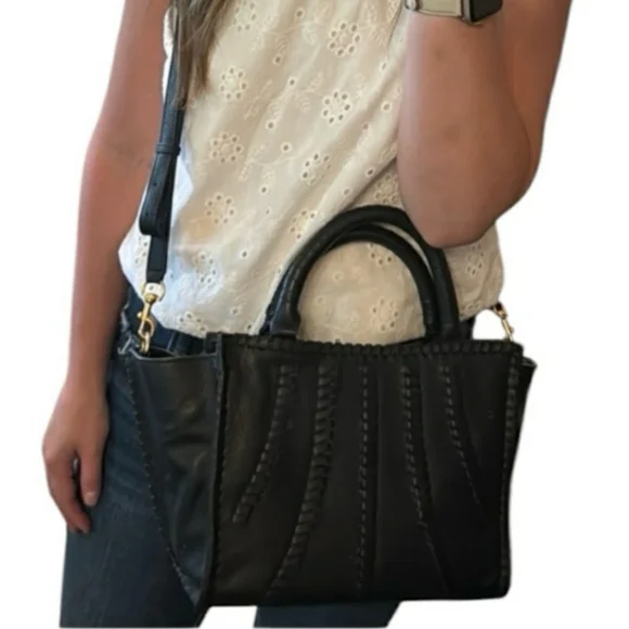 Vince Camuto Black Leather Crossbody - Picture 4 of 4